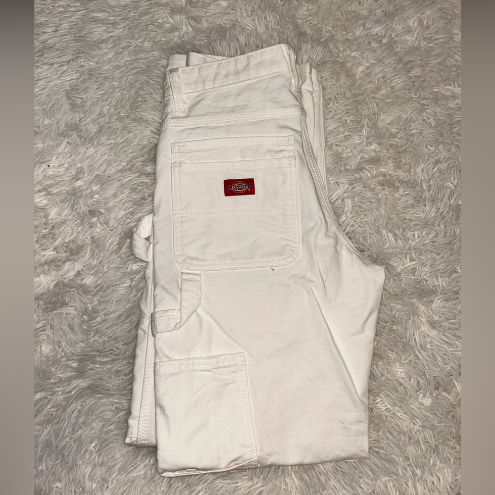 White Dickies Cargo/Carpenter Pants